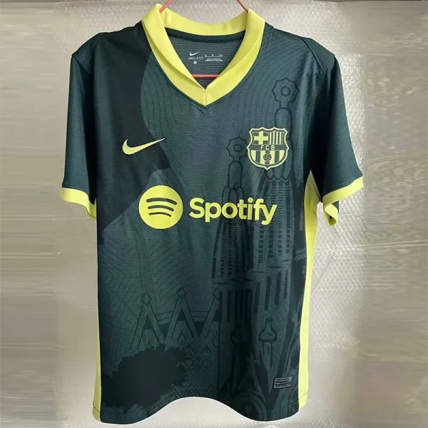 24-25 Barcelona Black Green Special Edition Fans Training Shirts