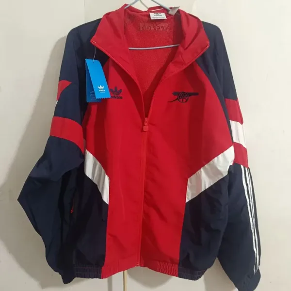 24-25 Arsenal Red Black Windbreaker