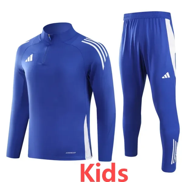 2024 ADIDAS Blue Kids Half Pull Tracksuit