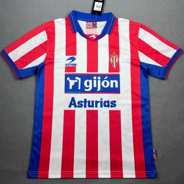 01-02 Gijon Home Retro Soccer Jersey