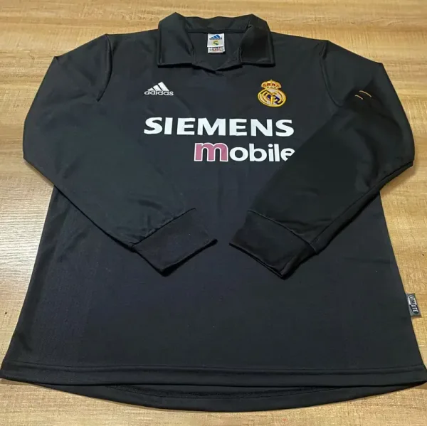 02-03 RMA Away Long Sleeve Retro Soccer Jersey