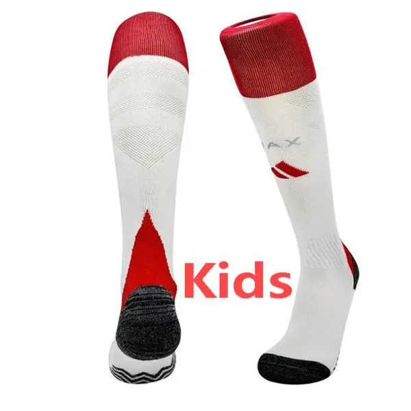 24-25 Ajax Home White Kids Socks