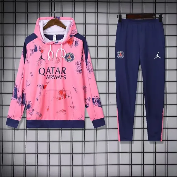 24-25 PSG Pink Hoodie Tracksuit