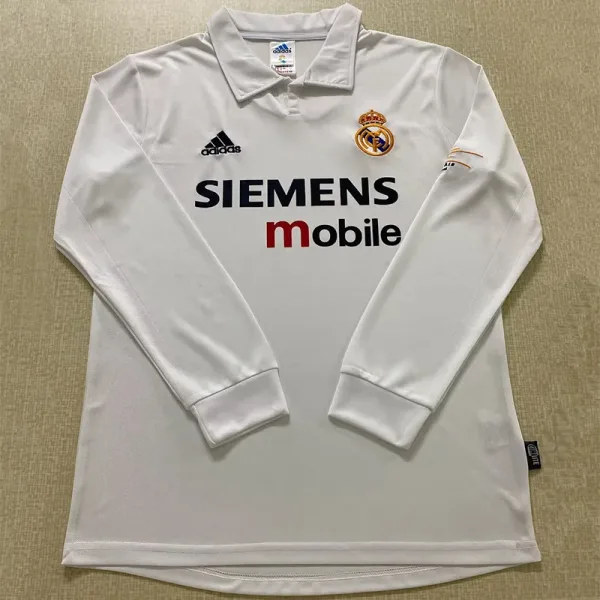 02-03 RMA Home Long Sleeve Retro Soccer Jersey