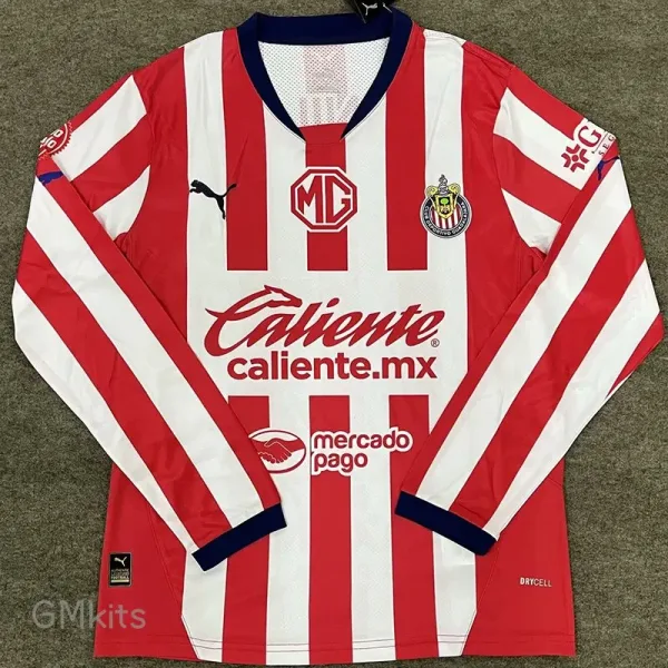 24-25 Chivas Home Long Sleeve Soccer Jersey