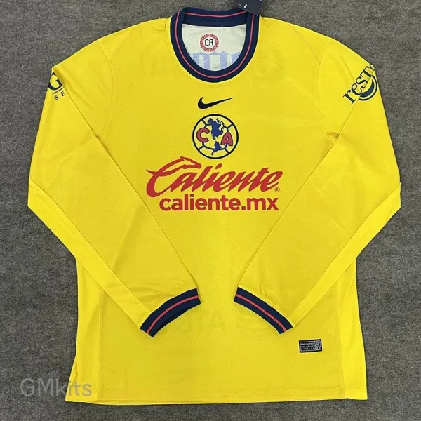 24-25 Club America Home Long Sleeve Soccer Jersey