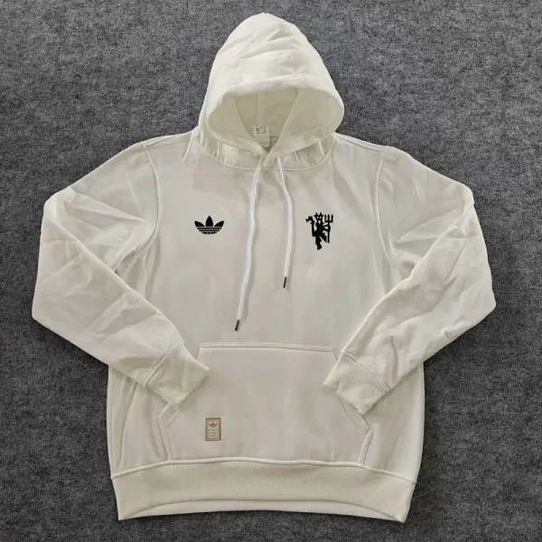 24-25 Manchester United White Hoody