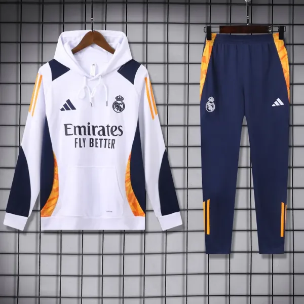 24-25 RMA White Hoodie Tracksuit