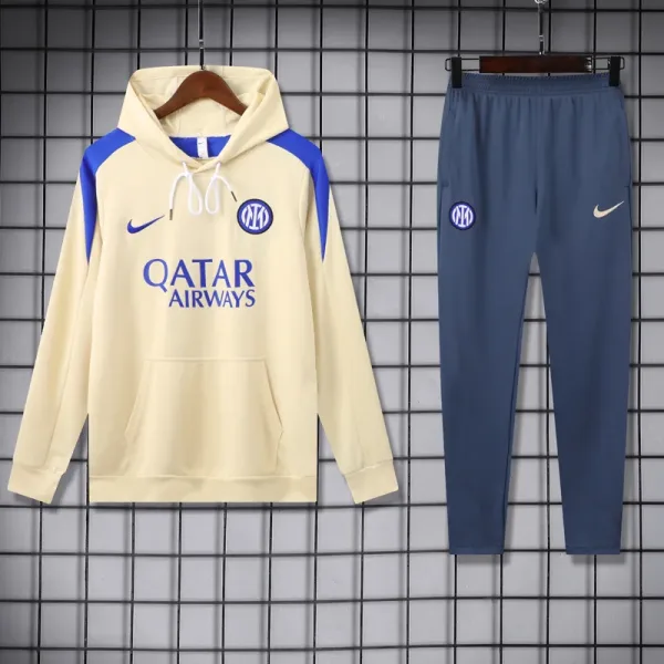 24-25 Inter Khaki Hoodie Tracksuit