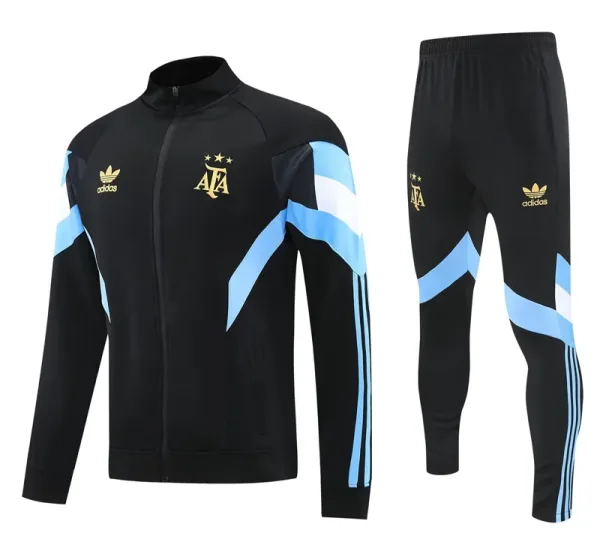 24-25 Argentina Black Jacket Tracksuit