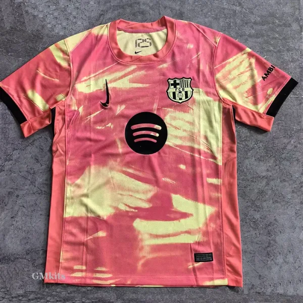 24-25 Barcelona Pink Yellow Special Edition Fans Training Shirts
