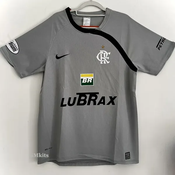 02-03 Flamengo GoalKeeper Grey Retro Soccer Jersey