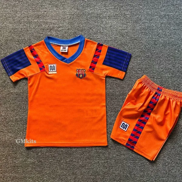 91-92 Barcelona Away Kids Retro Soccer Jersey