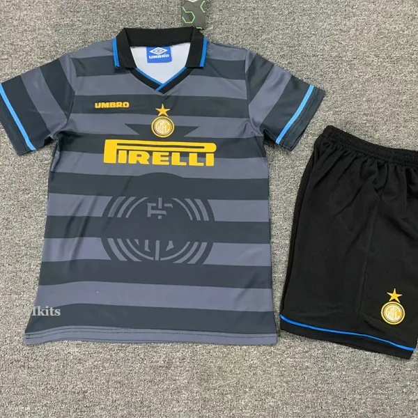 97-98 Inter Away Kids Retro Soccer Jersey