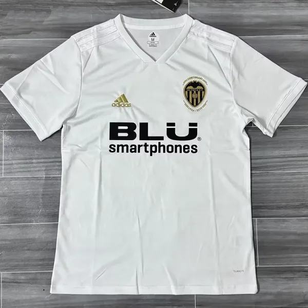 18-19 Valencia Home Retro Soccer Jersey