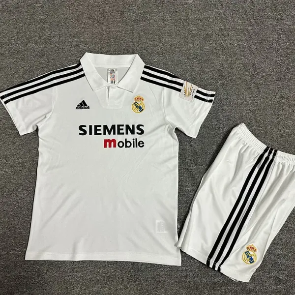02-03 RMA Home Kids Retro Soccer Jersey