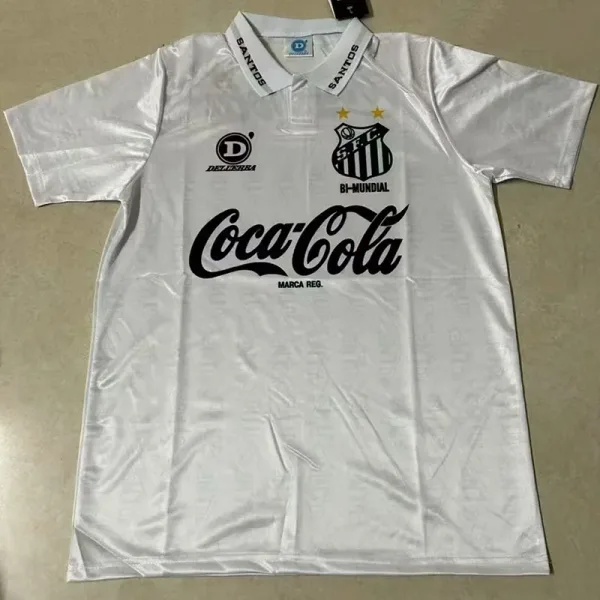 93-94 Santos FC Home Retro Soccer Jersey