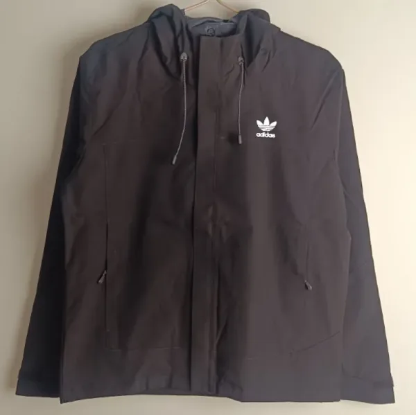 2025 New ADIDAS Black Windbreaker