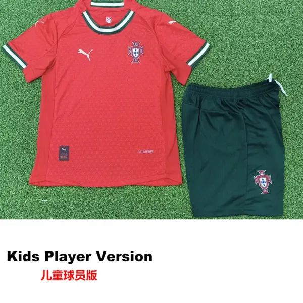 25-26 Portugal Home Kids Player Version Soccer Jersey *PUMA